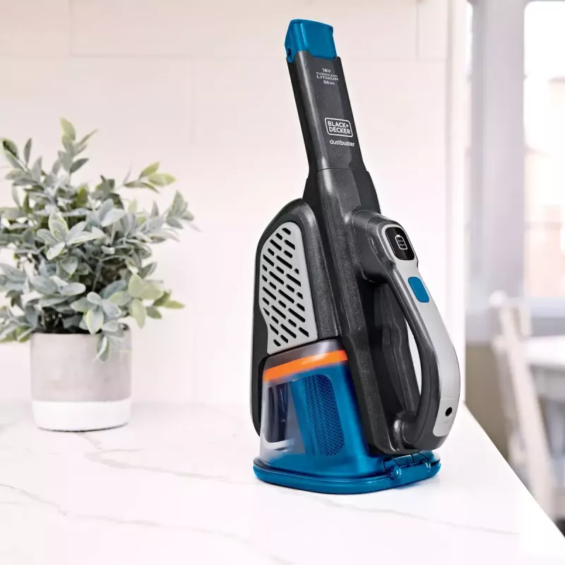 Belaidis rankinis dulkių siurblys Black & Decker BHHV520BF-QW, sausam valymui, 35 W, 0,7 l talpa, 21 min veikimo laikas, 1,2 kg