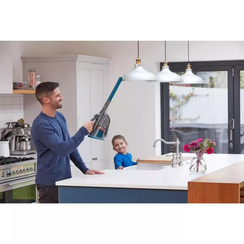 Belaidis rankinis dulkių siurblys Black & Decker BHHV520BF-QW, sausam valymui, 35 W, 0,7 l talpa, 21 min veikimo laikas, 1,2 kg
