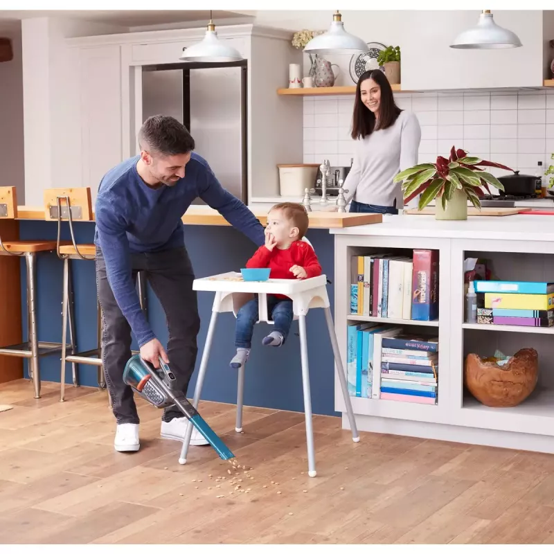 Belaidis rankinis dulkių siurblys Black & Decker BHHV520BF-QW, sausam valymui, 35 W, 0,7 l talpa, 21 min veikimo laikas, 1,2 kg