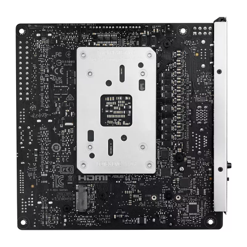 Motininė plokštė ASUS ROG STRIX B850-I GAMING WIFI, AMD B850, Socket AM5, mini ITX, 2x DDR5, Wi‑Fi 7, 2.5Gb LAN