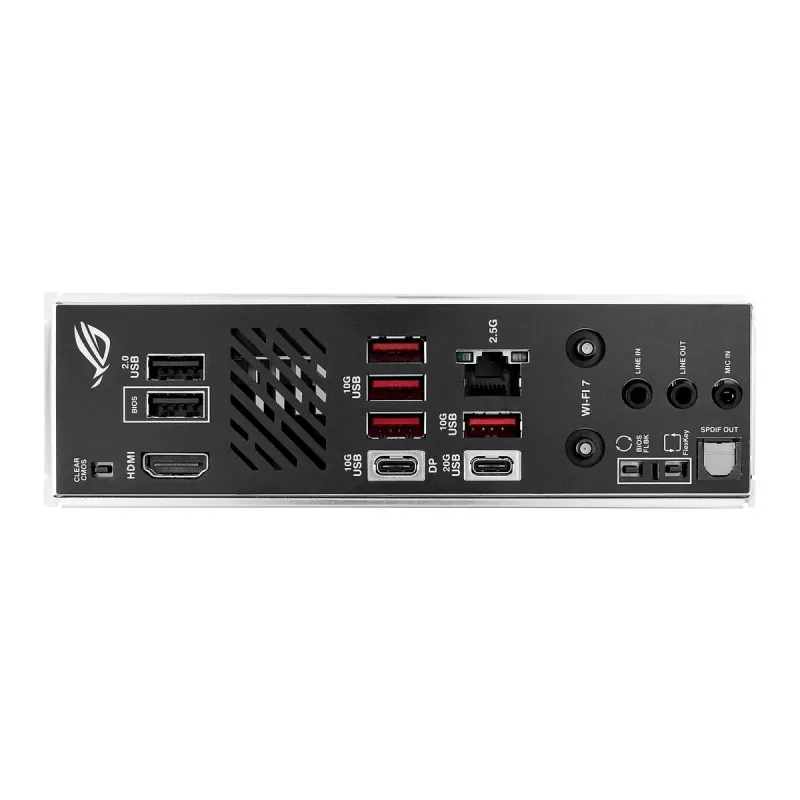 Motininė plokštė ASUS ROG STRIX B850-I GAMING WIFI, AMD B850, Socket AM5, mini ITX, 2x DDR5, Wi‑Fi 7, 2.5Gb LAN