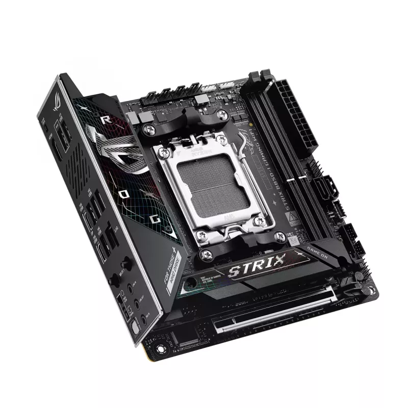 Motininė plokštė ASUS ROG STRIX B850-I GAMING WIFI, AMD B850, Socket AM5, mini ITX, 2x DDR5, Wi‑Fi 7, 2.5Gb LAN