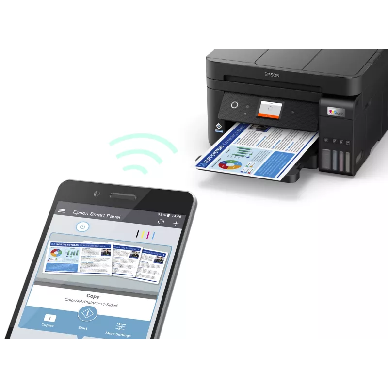Epson EcoTank ET-4850 daugiafunkcis spausdintuvas (rašalinis, A4, 4800x1200 DPI, 33 ppm, Wi-Fi)
