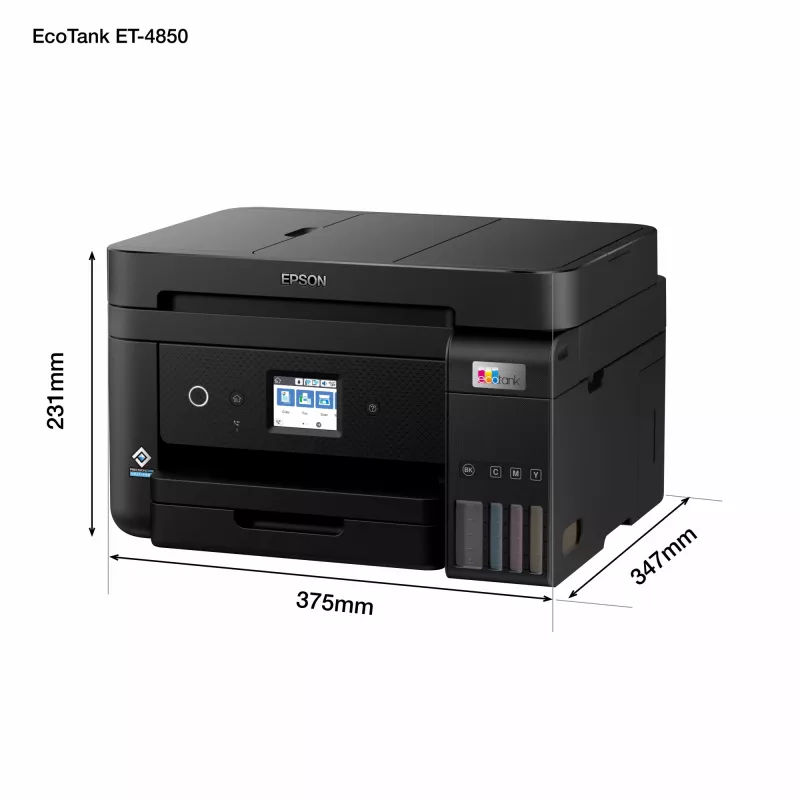 Epson EcoTank ET-4850 daugiafunkcis spausdintuvas (rašalinis, A4, 4800x1200 DPI, 33 ppm, Wi-Fi)