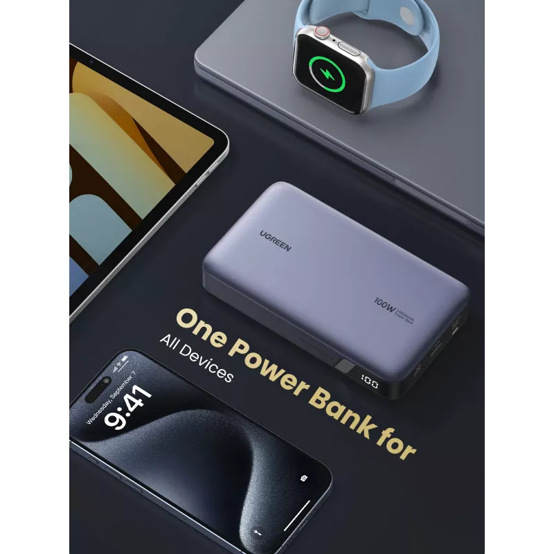 Ugreen 25188 Power Bank 20000 mAh Pilka