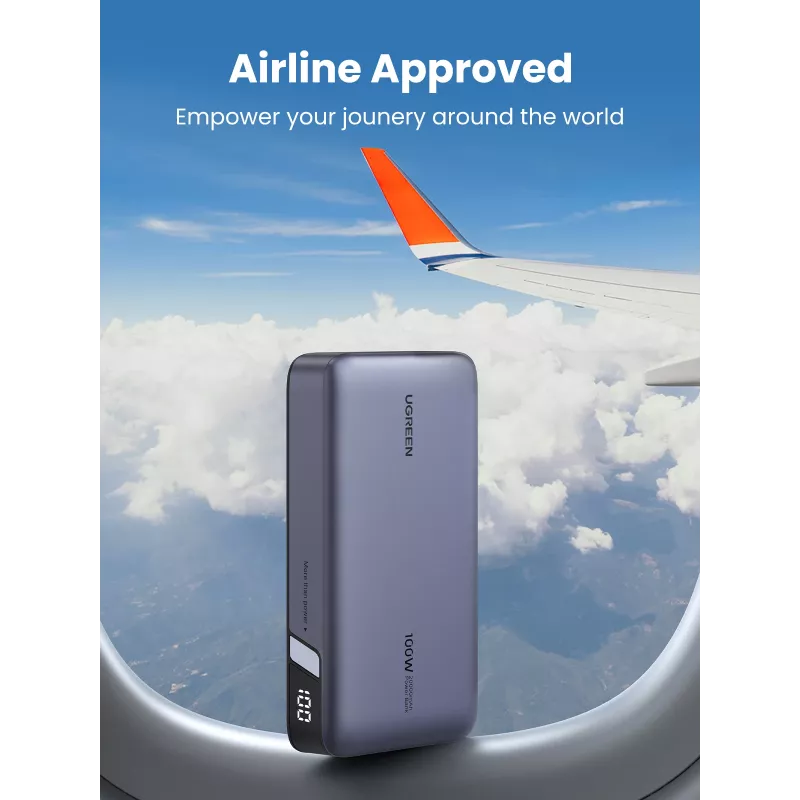 Ugreen 25188 Power Bank 20000 mAh Pilka