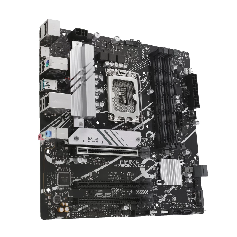 ASUS PRIME B760M-A D4-CSM pagrindinė plokštė Intel B760 LGA 1700 micro ATX