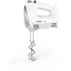 Rankinis plaktuvas Bosch MFQ24200 – 400 W, 4 greičiai, turbo, šlifuotas plienas/baltas