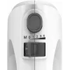 Rankinis plaktuvas Bosch MFQ24200 – 400 W, 4 greičiai, turbo, šlifuotas plienas/baltas