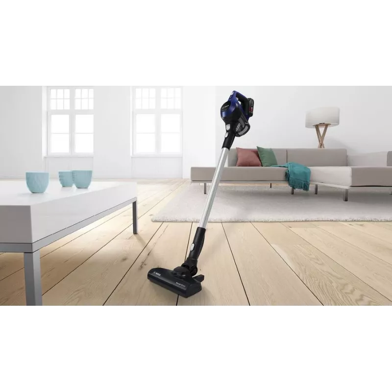 Bosch Serie 6 BBS611MAT belaidis dulkių siurblys 2-in-1, 18 V, 0,3 L, mėlynas