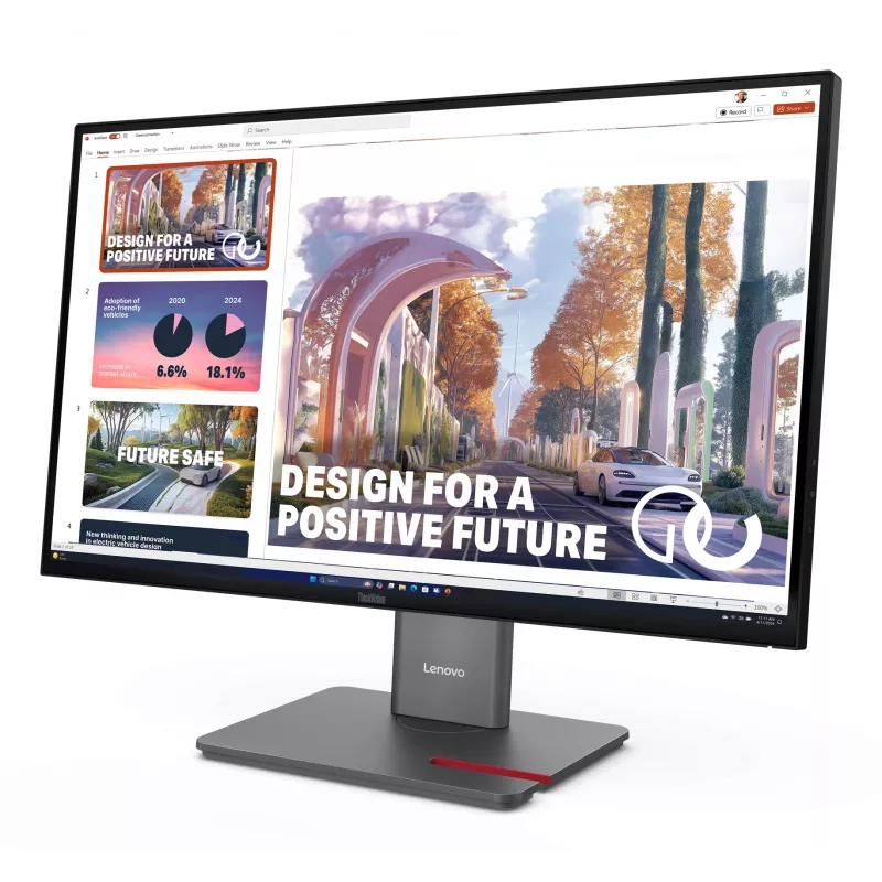Monitorius Lenovo ThinkVision P27QD-40, 68,6 cm (27 colių), 2560 x 1440 pikselių, Wide Quad HD, LED, 6 ms, Juodas