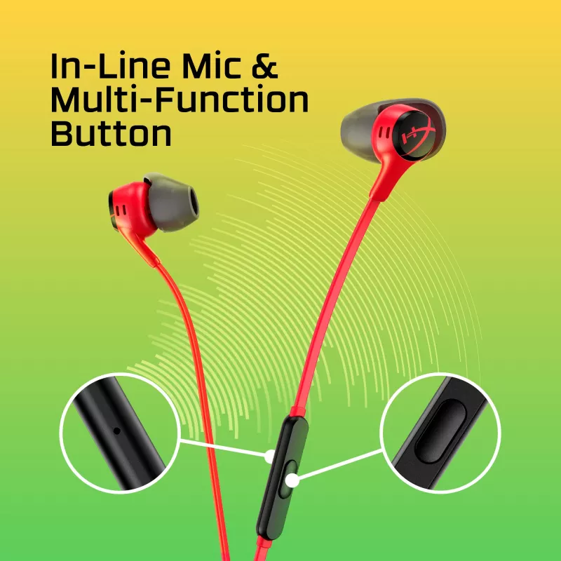 HyperX Cloud Earbuds II juodos spalvos ausinės