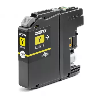 Brother LC-121Y geltona originali kasetė 1 vnt.
