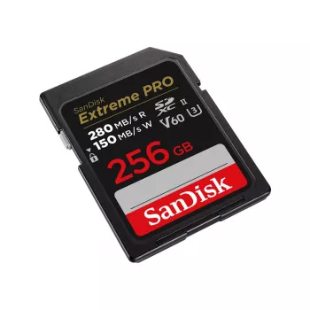 WESTERN DIGITAL SanDisk PRO 256GB V60 UHS-II SD kortelė 280/100MB/s V60 C10 UHS-II