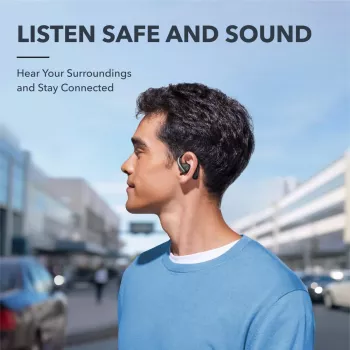 ANKER Soundcore Aerofit Pro belaidės ausinės su ausų kilpomis, juodos