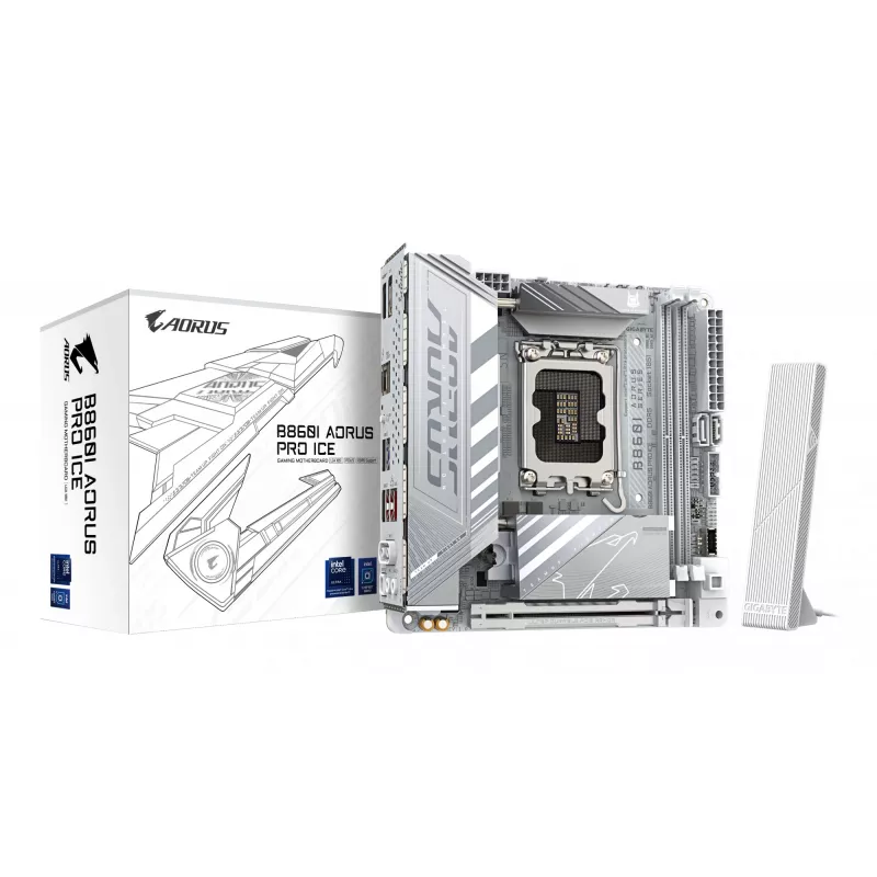 Motininė plokštė GIGABYTE B860I AORUS PRO ICE, Intel B860, LGA 1851, Mini-ITX