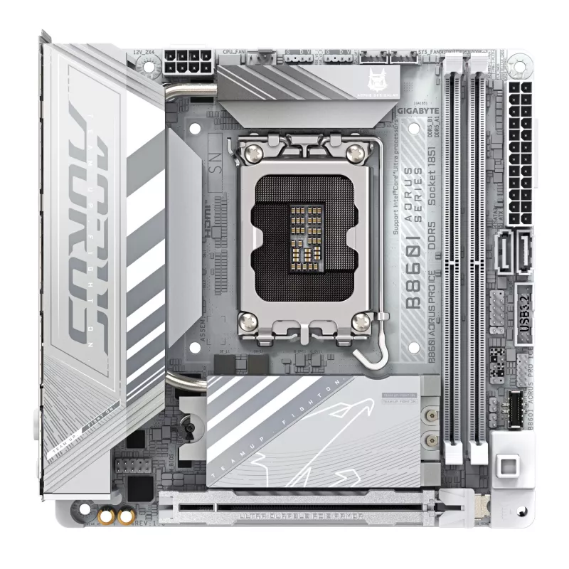 Motininė plokštė GIGABYTE B860I AORUS PRO ICE, Intel B860, LGA 1851, Mini-ITX