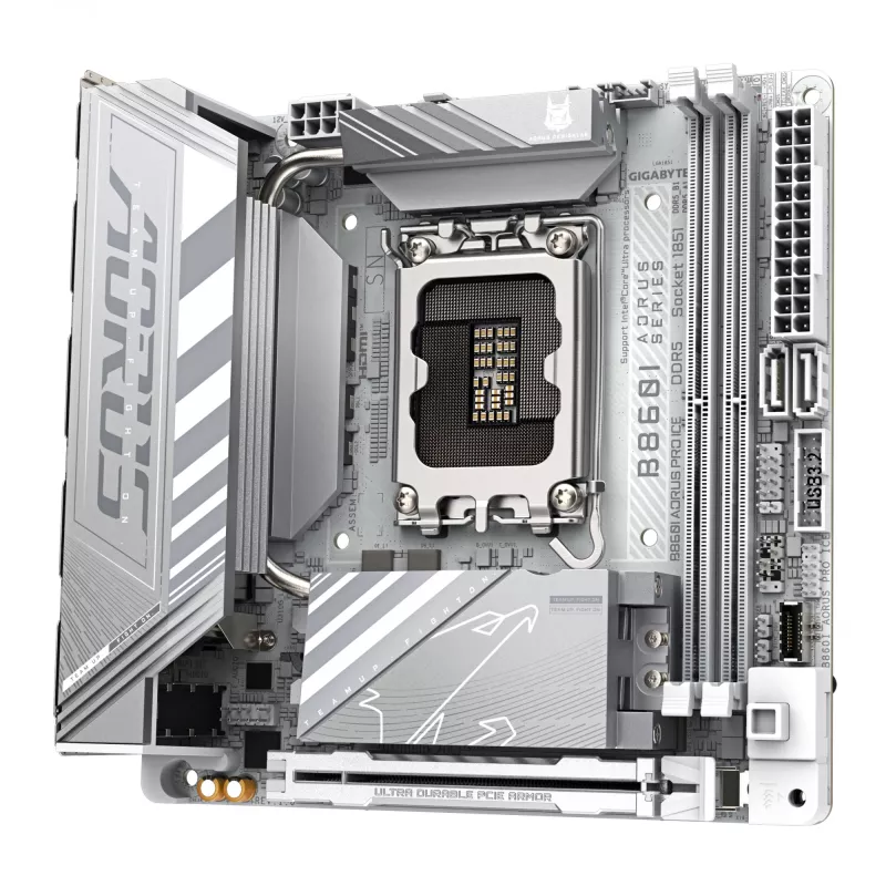Motininė plokštė GIGABYTE B860I AORUS PRO ICE, Intel B860, LGA 1851, Mini-ITX