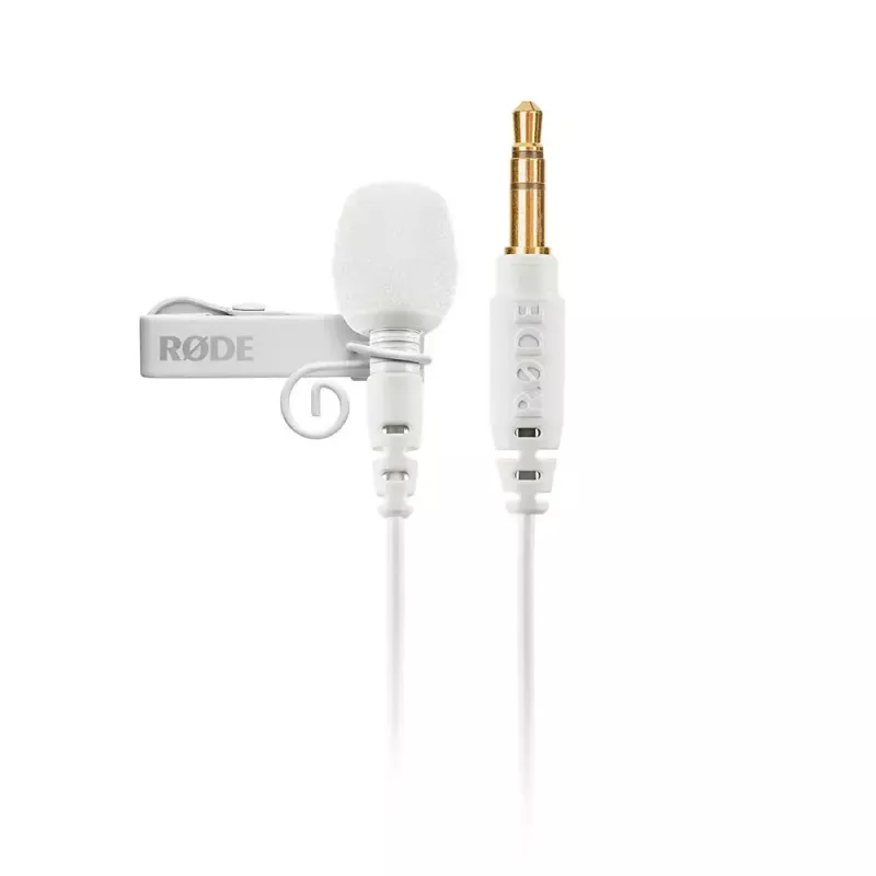 Lavalier mikrofonas RØDE LAVALIER GO – prisegamas, kondenserinis, įvairiakryptis, 3,5 mm, 20–20000 Hz, baltas/juodas