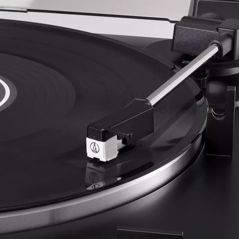 Patefono automatinė pavara su diržu Audio-Technica AT-LP60X juoda