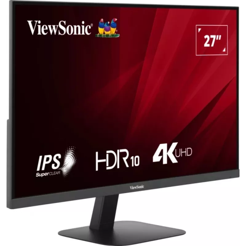 Viewsonic VA2708-4K-HD kompiuterio monitorius 68,6 cm (27 colių) 3840 x 2160 pikselių 4K Ultra HD LED juodas