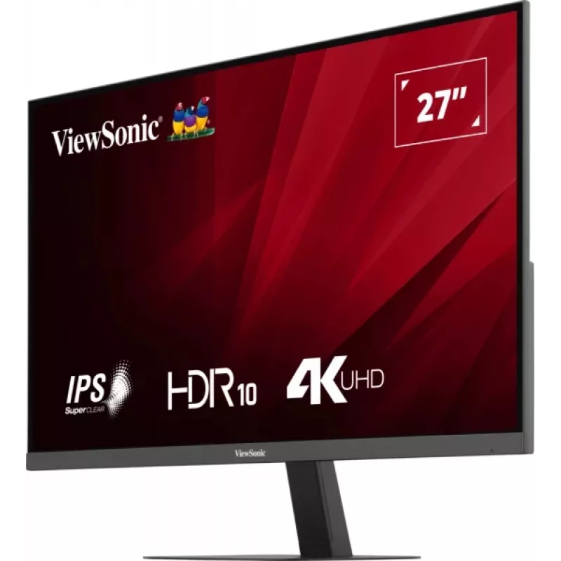 Viewsonic VA2708-4K-HD kompiuterio monitorius 68,6 cm (27 colių) 3840 x 2160 pikselių 4K Ultra HD LED juodas