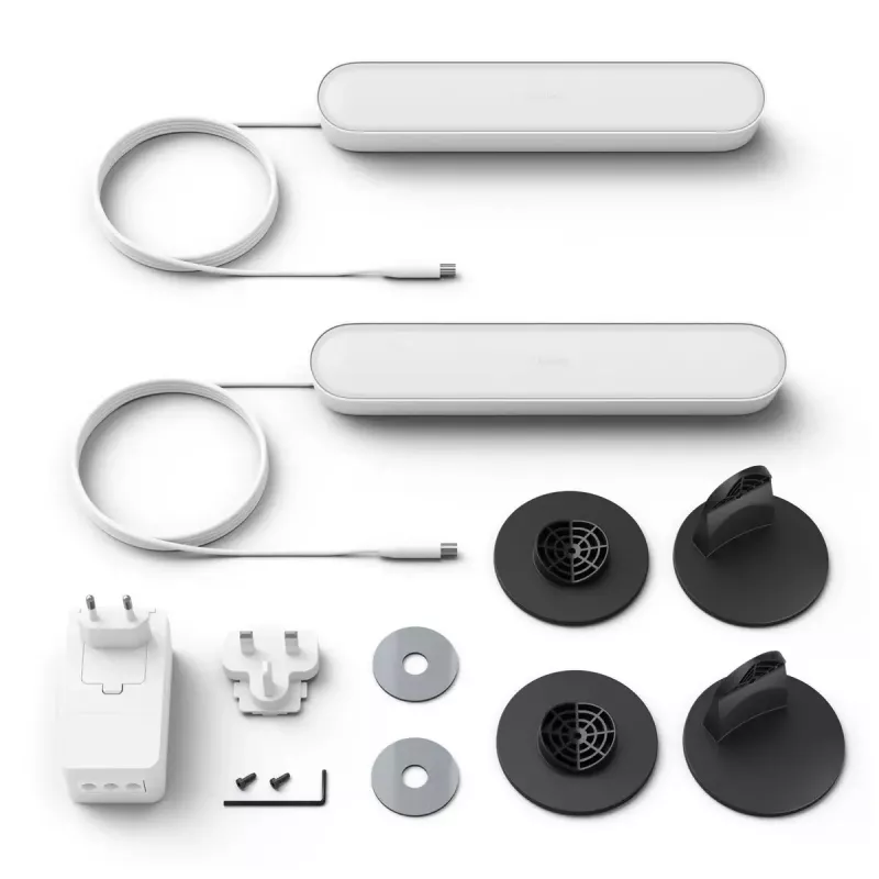 Philips Hue White and colour ambience Play šviesos juosta dviejų vienetų rinkinys
