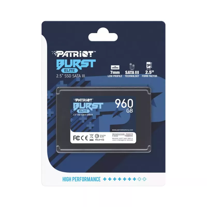 SSD diskas Patriot Memory 960 GB 2,5 colio SATA III PBE960GS25SSDR