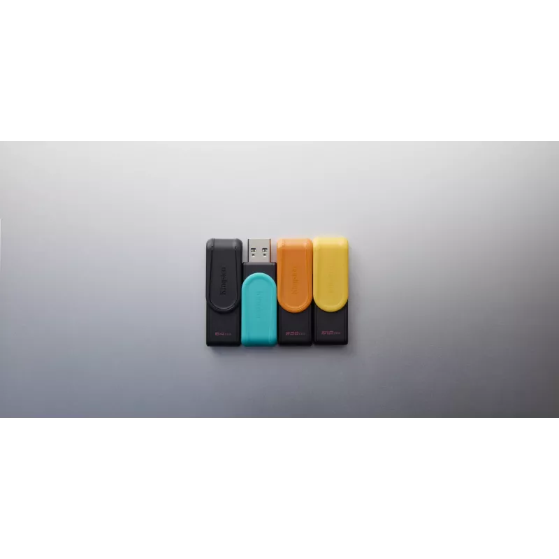 Kingston DataTraveler Exodia S 512GB USB 3.2 Gen 1 raktas (juodas/geltonas)