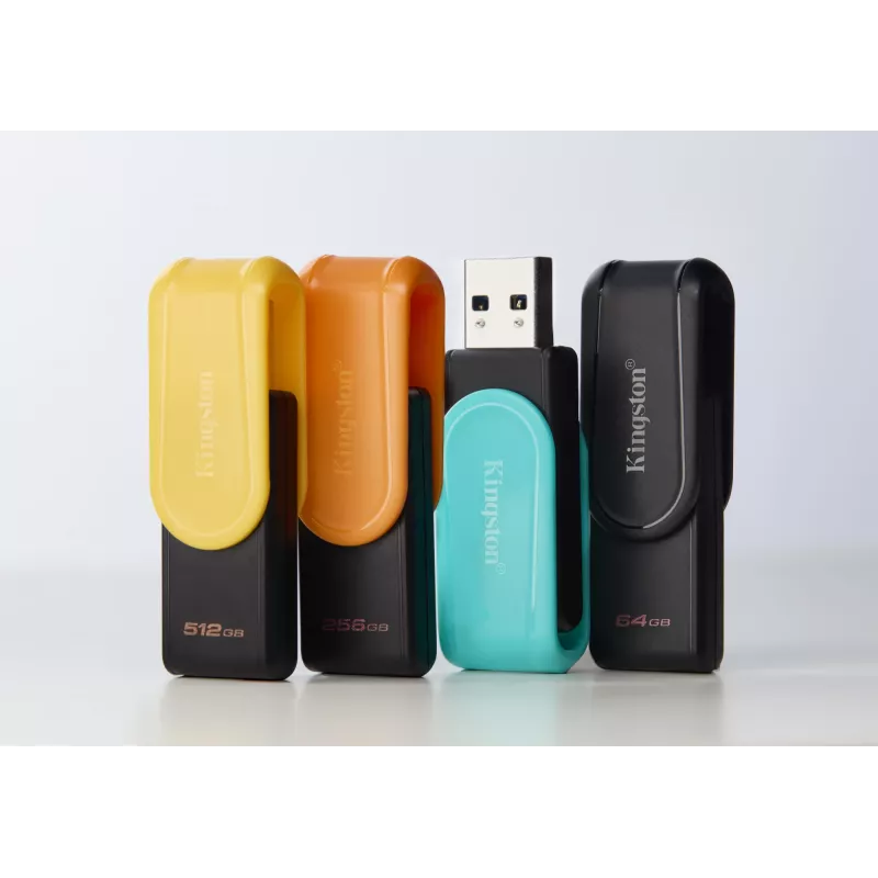 Kingston DataTraveler Exodia S 512GB USB 3.2 Gen 1 raktas (juodas/geltonas)