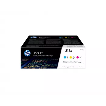 Kasetė HP 312A Cyan Tri-Pack (CF440AM) – 3 vnt. po 6000 puslapių