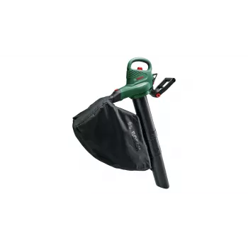 Rankinis pūstuvas Bosch Universal GardenTidy 2300 — 2300 W, 576 m³/h, 45 L rinkimo maišas, 185–285 km/h, smulkinimo funkcija