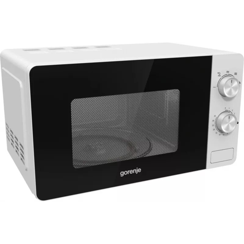 Gorenje Mikrobangų krosnelė MO17E1W, stalviršinė, solo, 17 L, 700 W, LED ekranas