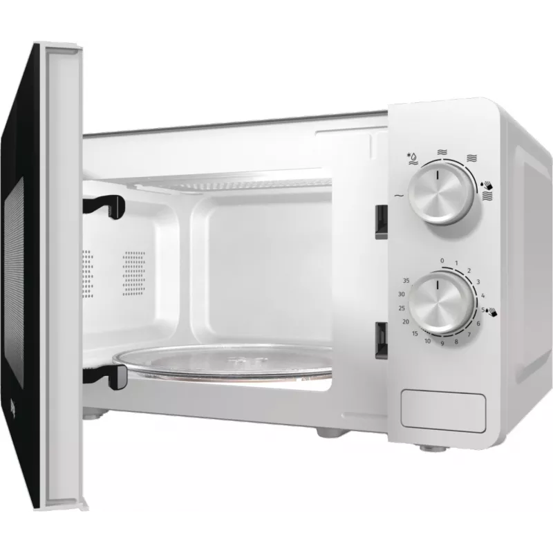 Gorenje Mikrobangų krosnelė MO17E1W, stalviršinė, solo, 17 L, 700 W, LED ekranas