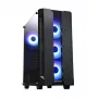 Korpusas CHIEFTEC GS-01B-OP Tower Juodas – grūdintas stiklas, RGB ventiliatoriai, tinka ATX/Micro-ATX, GPU iki 320 mm