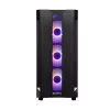Korpusas CHIEFTEC GS-01B-OP Tower Juodas – grūdintas stiklas, RGB ventiliatoriai, tinka ATX/Micro-ATX, GPU iki 320 mm