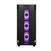 Korpusas CHIEFTEC GS-01B-OP Tower Juodas – grūdintas stiklas, RGB ventiliatoriai, tinka ATX/Micro-ATX, GPU iki 320 mm