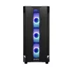 Korpusas CHIEFTEC GS-01B-OP Tower Juodas – grūdintas stiklas, RGB ventiliatoriai, tinka ATX/Micro-ATX, GPU iki 320 mm