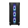 Korpusas CHIEFTEC GS-01B-OP Tower Juodas – grūdintas stiklas, RGB ventiliatoriai, tinka ATX/Micro-ATX, GPU iki 320 mm