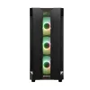 Korpusas CHIEFTEC GS-01B-OP Tower Juodas – grūdintas stiklas, RGB ventiliatoriai, tinka ATX/Micro-ATX, GPU iki 320 mm