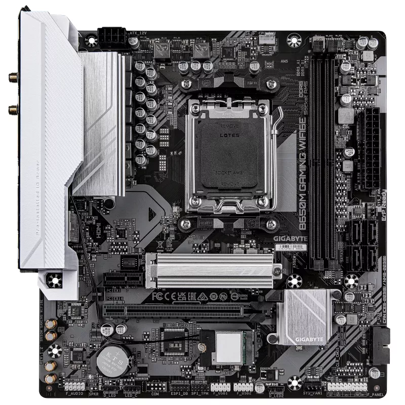 Motininė plokštė GIGABYTE B650M GAMING WIFI6E, AMD B650, Socket AM5, Micro ATX