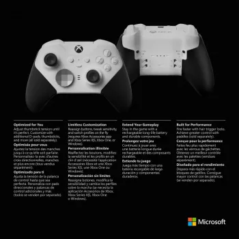 Žaidimų pultas Microsoft Xbox Elite Wireless Series 2 Core juodai baltas Bluetooth USB