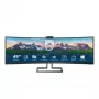 Philips P Line 32:9 SuperWide lenktas LCD monitorius 499P9H/00, 124 cm (48,8 colio), 5120 x 1440 pikselių, UltraWide Dual Quad HD, LCD, 5 ms, Juodas