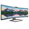 Philips P Line 32:9 SuperWide lenktas LCD monitorius 499P9H/00, 124 cm (48,8 colio), 5120 x 1440 pikselių, UltraWide Dual Quad HD, LCD, 5 ms, Juodas