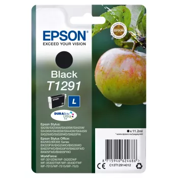 Epson Apple Singlepack juodas T1291 DURABrite Ultra rašalas