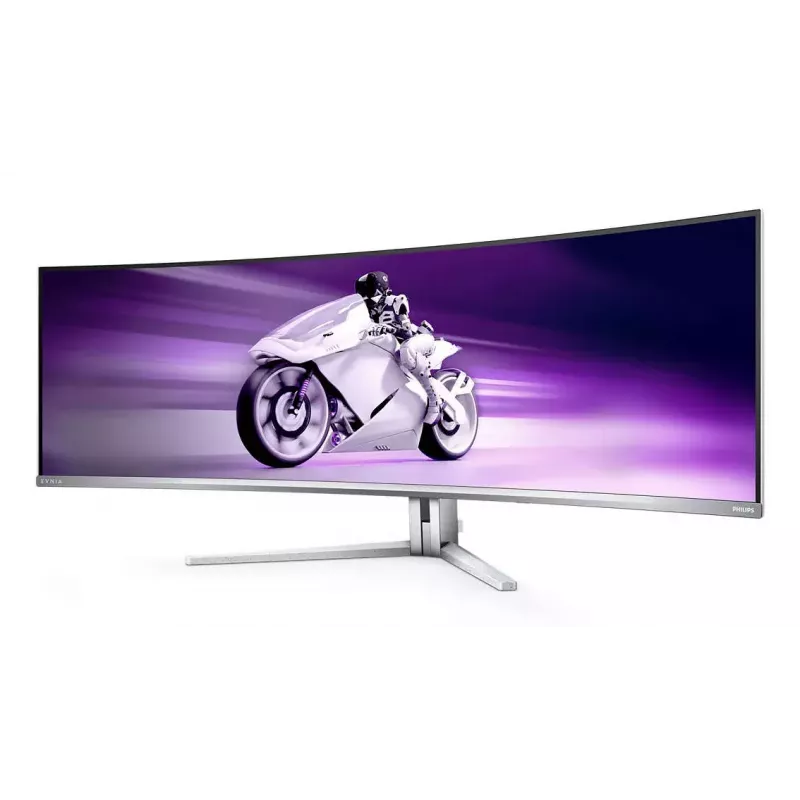 Philips Evnia 8000 49M2C8900L/00 kompiuterio monitorius 124,2 cm (48,9 colio) 5120 x 1440 pikselių Dual QHD QD-OLED Baltas