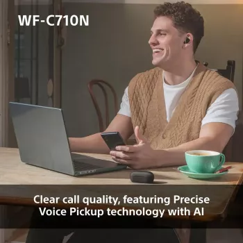 Belaidės ausinės Sony WF-C710N triukšmo slopinimas, rožinės spalvos (WFC710NP.CE7)