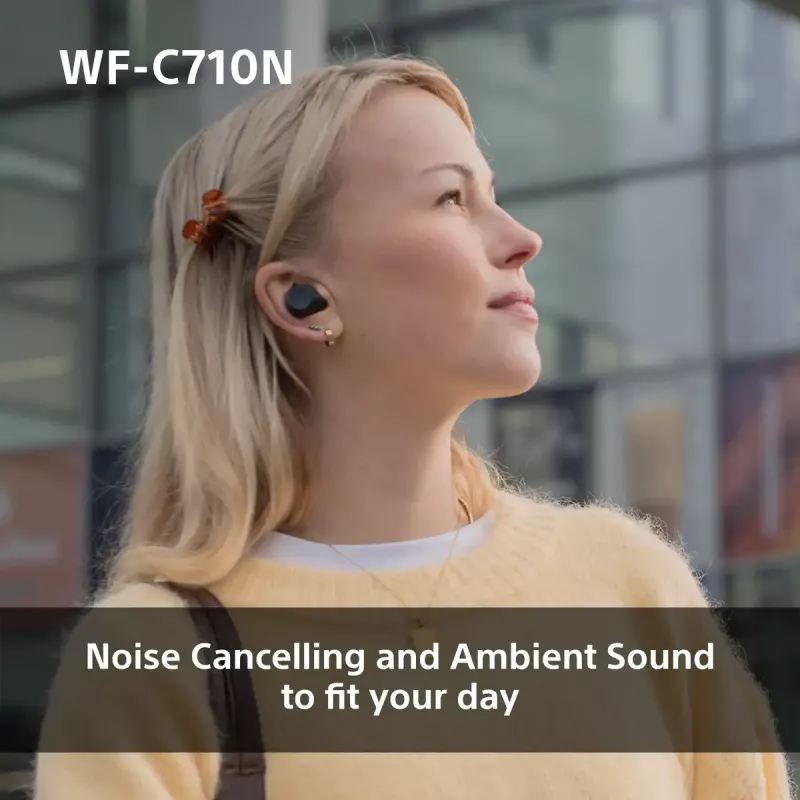 Belaidės ausinės Sony WF-C710N triukšmo slopinimas, rožinės spalvos (WFC710NP.CE7)