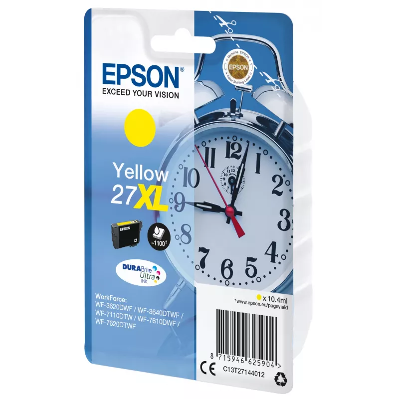 Epson DURABrite Ultra 27XL geltona kasetė (didelės talpos)