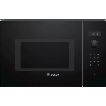 Įmontuojama mikrobangų krosnelė Bosch Serie 6 BFL554MB0 – 900 W, 25 L, sukamosios ir liečiamosios valdymo, juoda